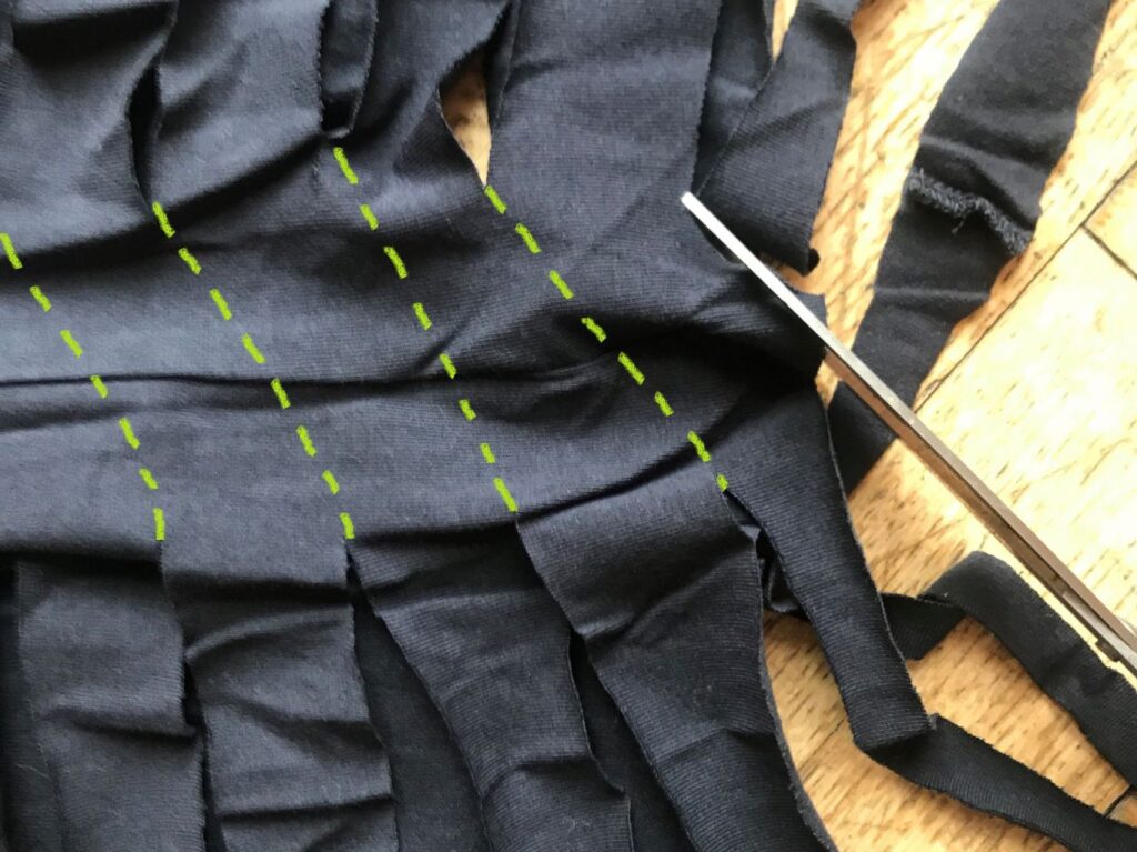 Schräge Linien schneiden
