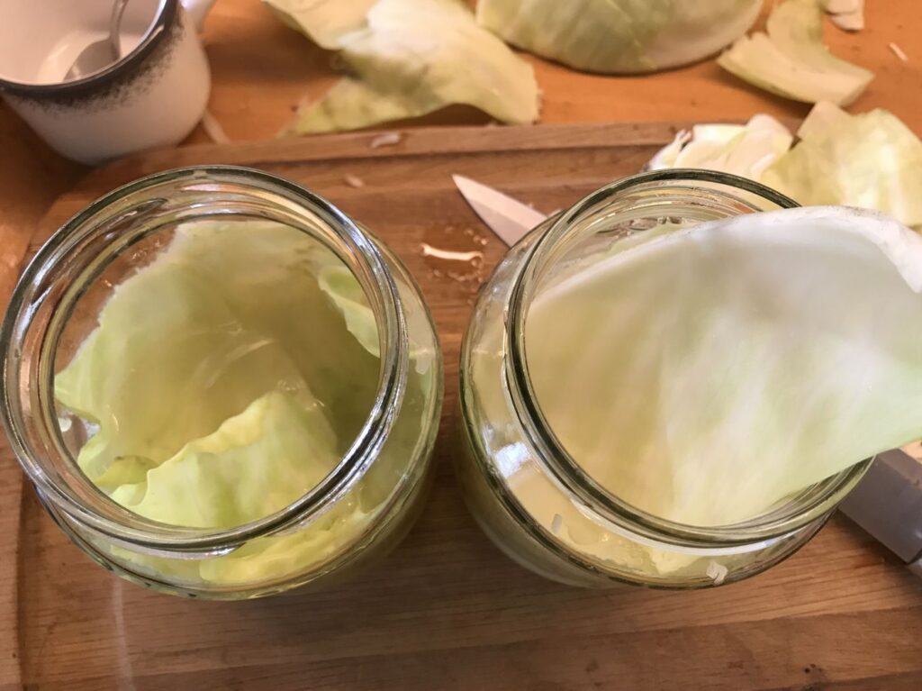 Mit Außenblättern bedecken