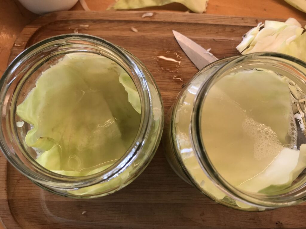 Mit Salzwasser bedecken