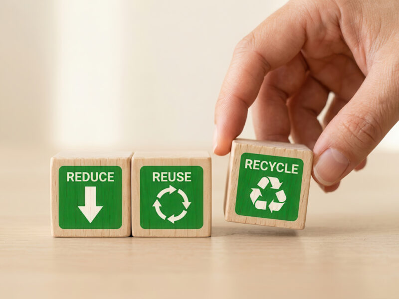 Würfel Reuse, Reduse, Recycle
