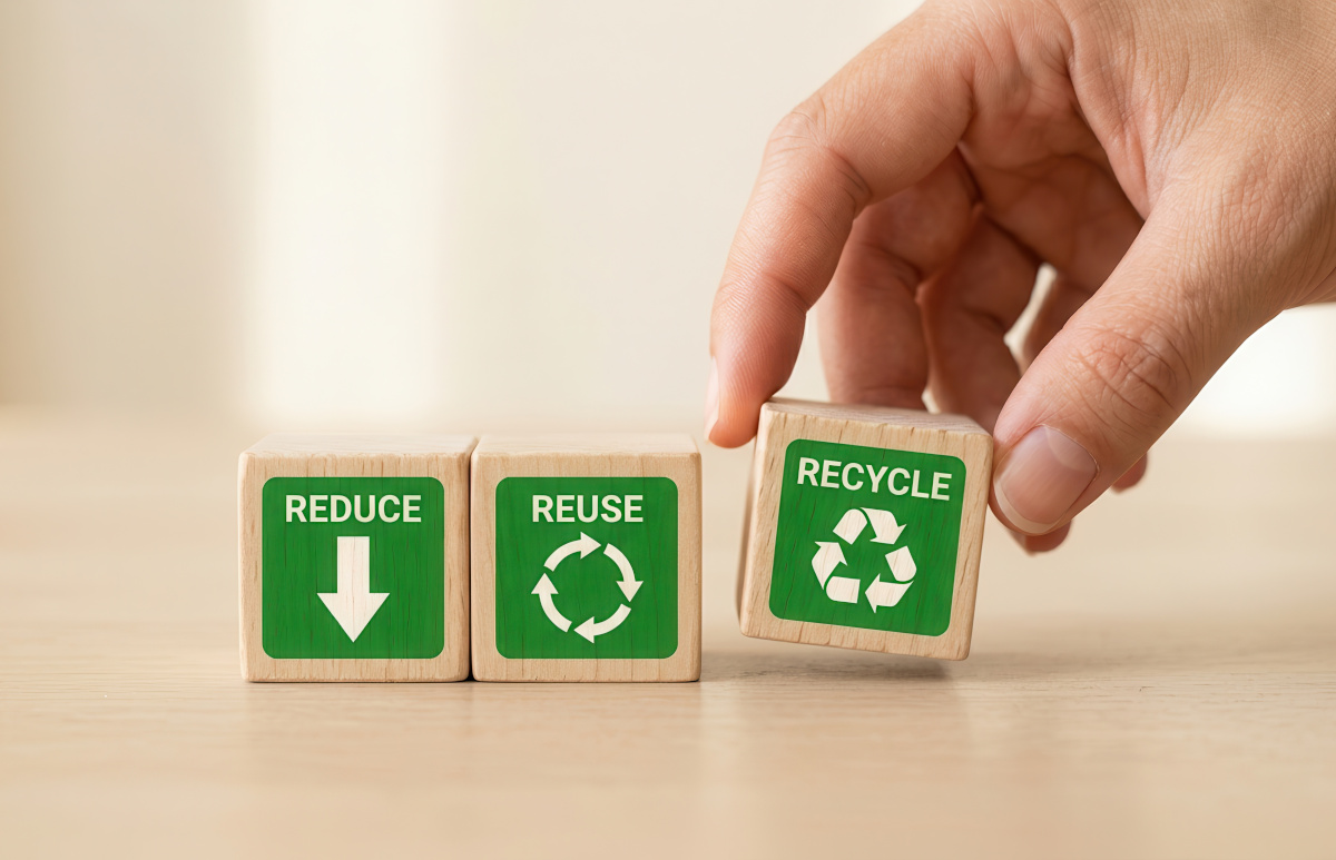 Würfel Reuse, Reduse, Recycle