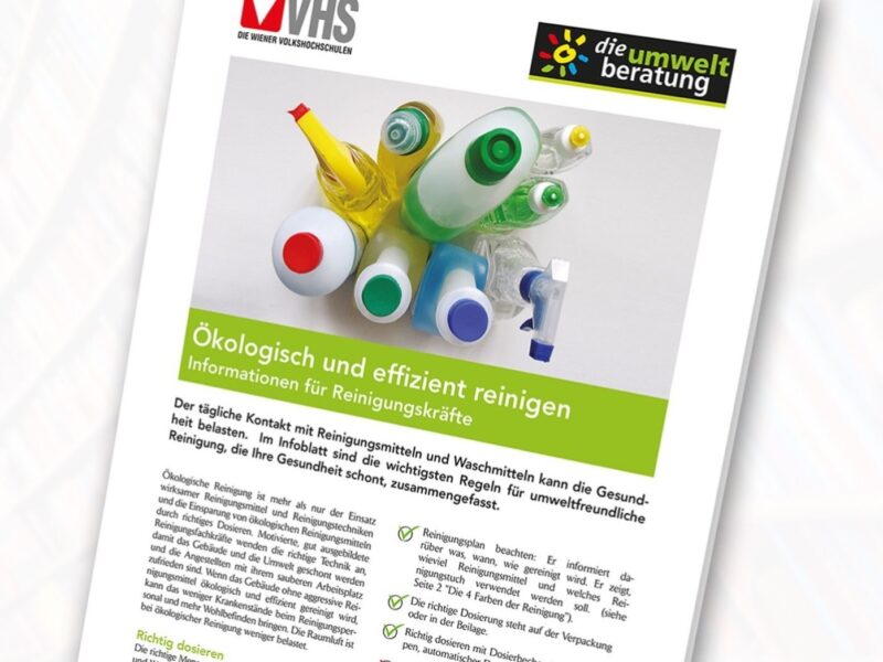 Infoblatt Reinigungskräfte - deutsch