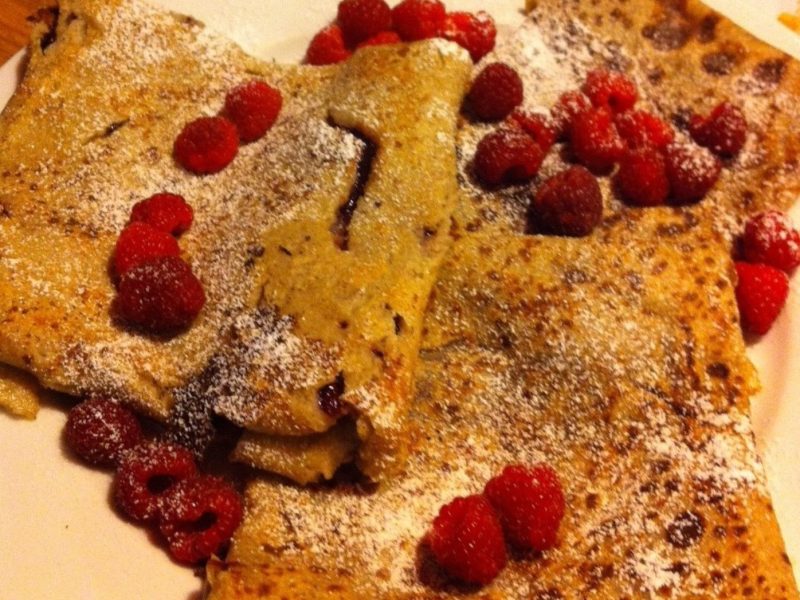 Himbeer-Crepes