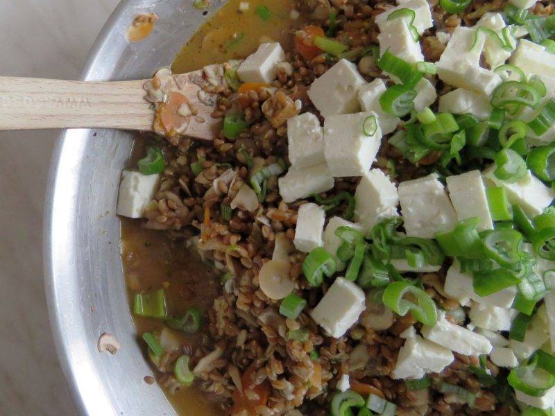 Emmer-Champignon-Pfanne