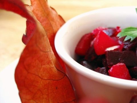 Roter Rübensalat mit Tofu