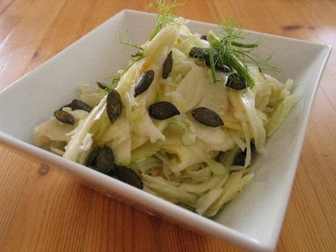 Fenchel-Apfelsalat mit Zitronensauce