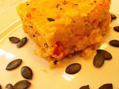 Polenta-Kürbisschnitten