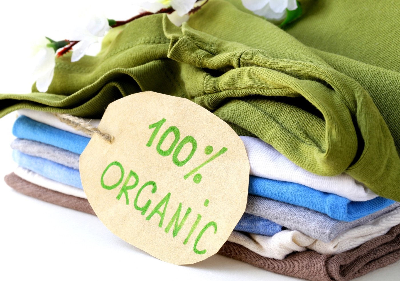 T-Shirts mit Bio-Beschriftung