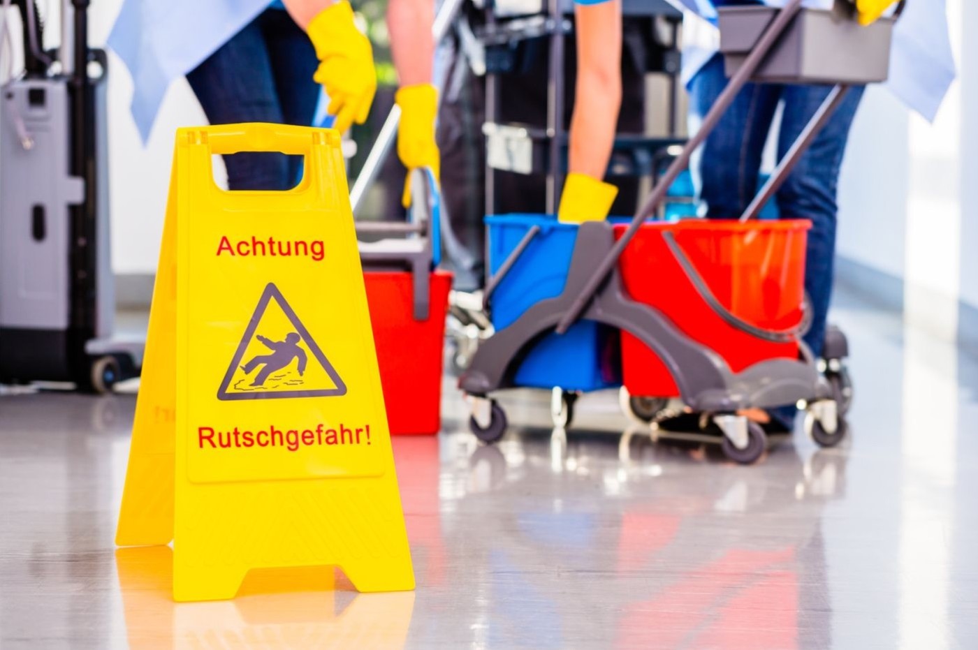 Warnschild Rutschgefahr