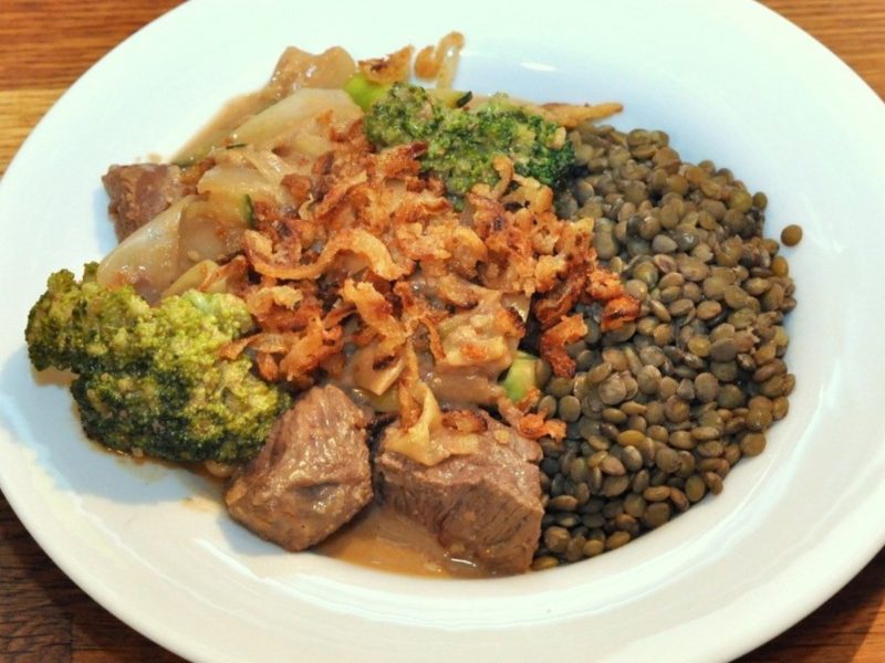 Rinderfilet in Erdnuss-Sauce