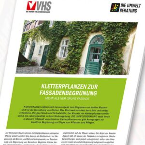 Kletterpflanzen zur
Fassadenbegrünung