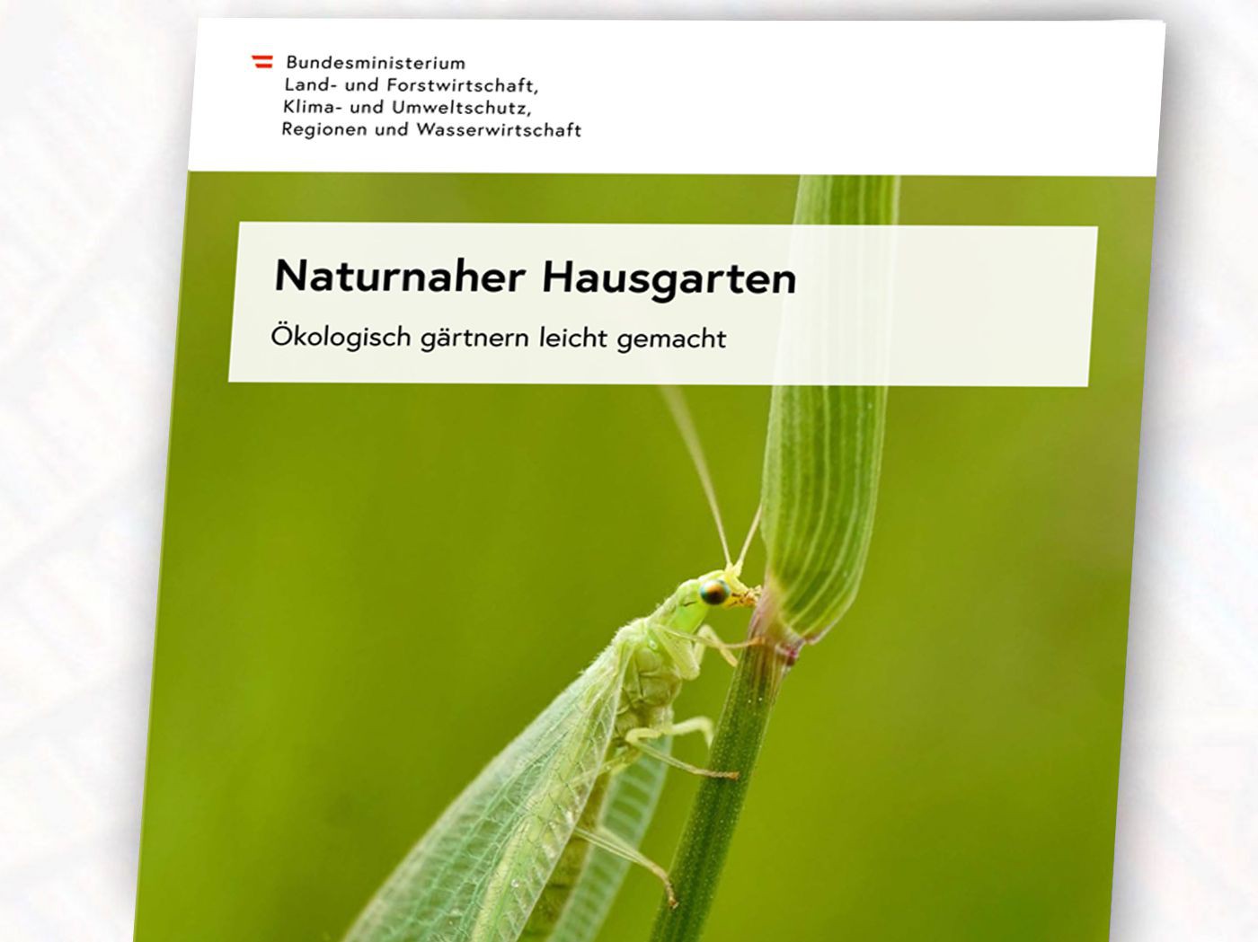 Cover der Broschüre Naturnaher Hausgarten