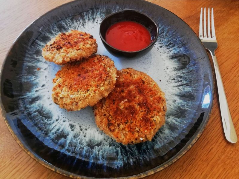 vegane Haferflockenlaibchen