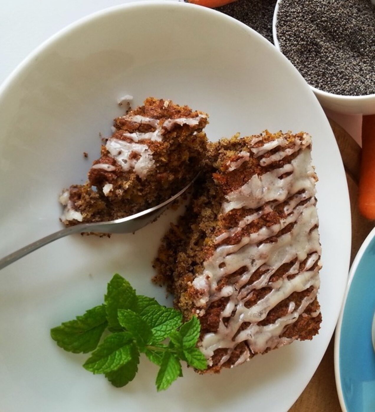 Karotten-Mohn-Kuchen