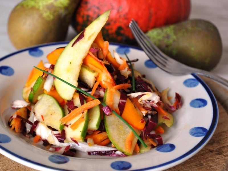Kürbissalat mit Birne