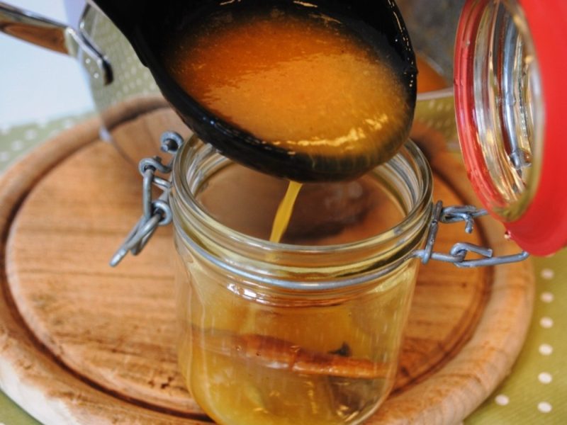 pfirsich-marmelade