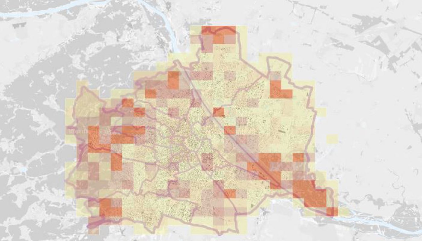 Screenshot der Umweltgut-Karte: Tagfalter in Wien