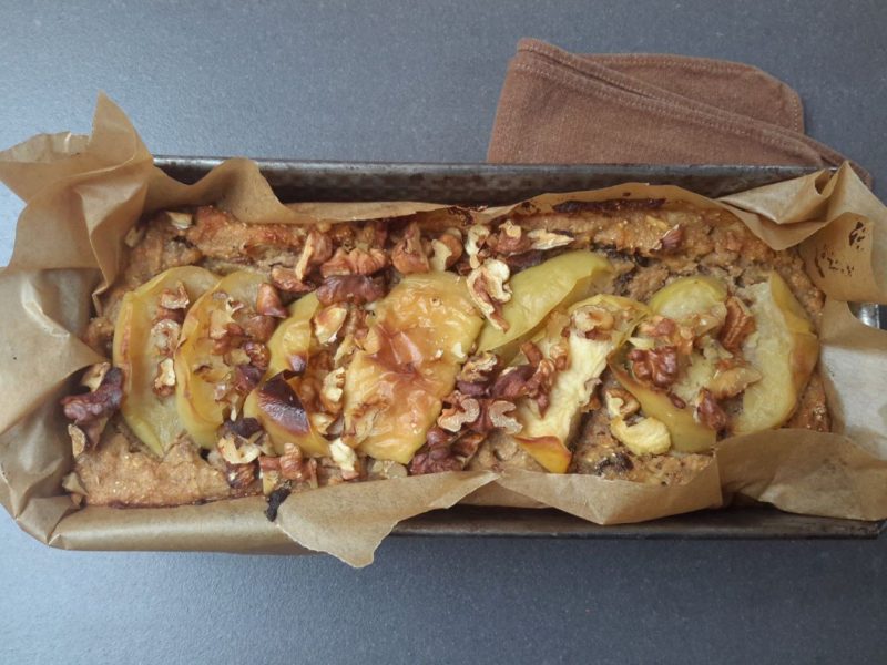 veganer apfelnusskuchen