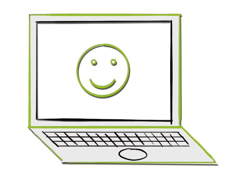 Laptop als Symbol für Weiterbildung