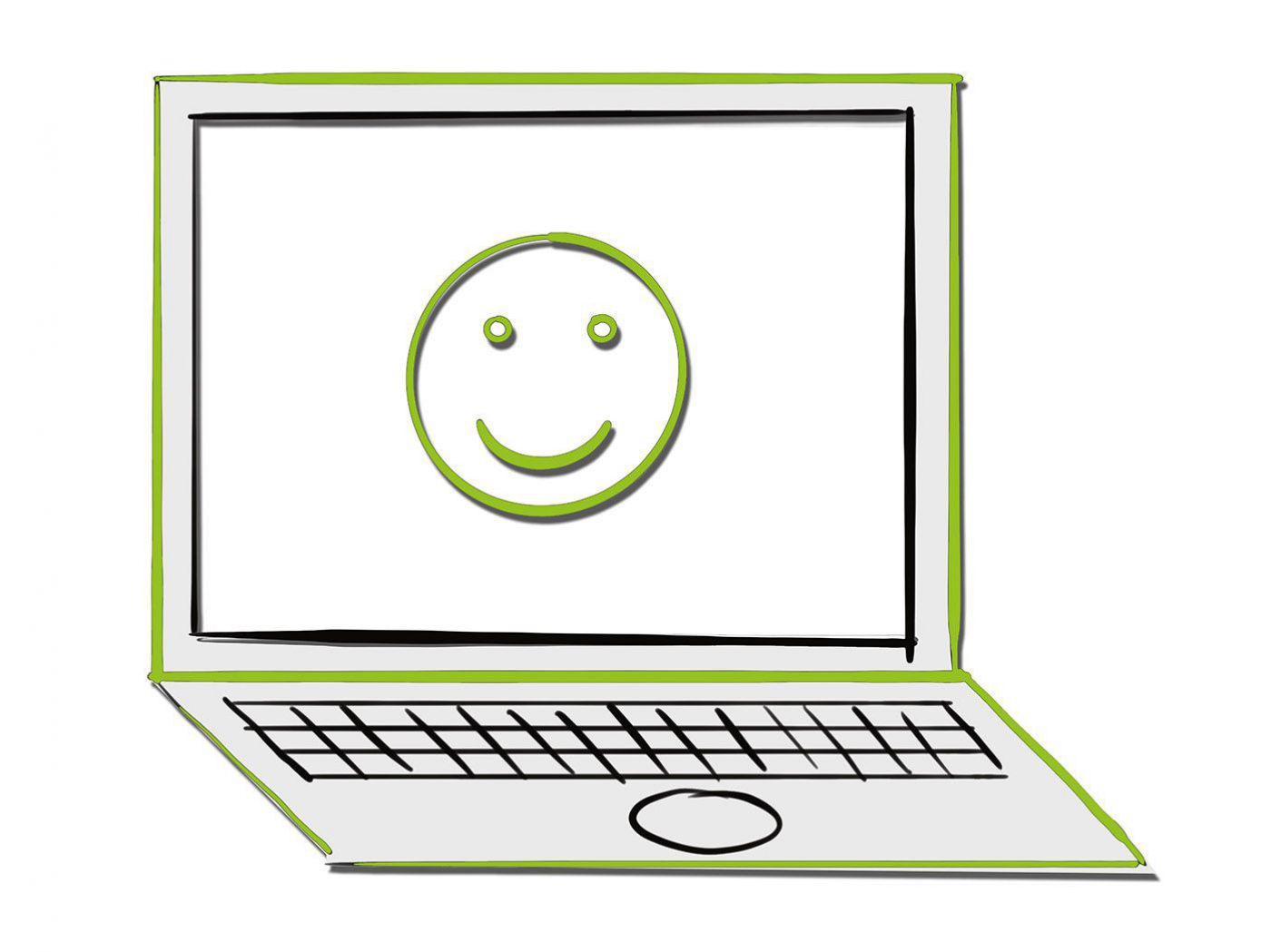 Laptop als Symbol für Weiterbildung